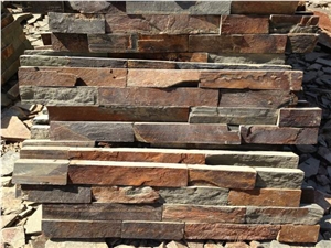 China Multicolor Slate Culture Stone/Stone Wall Cladding/Slate Ledges/Slate Culture Stone