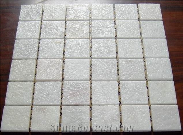 Ivory Yellow Mosaic Tiles,Yellow Stone Mosaic