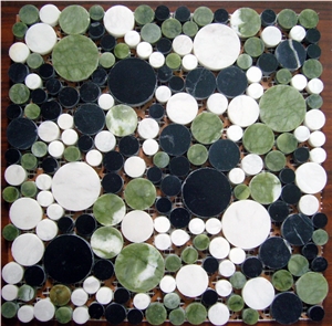 Mosaic Tiles, White Marble Mosaic
