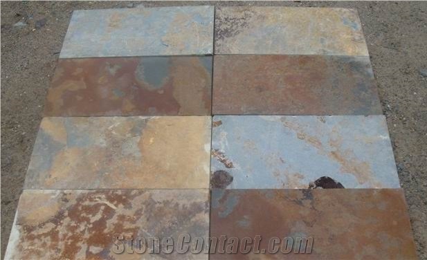 Multicolor Slate Tile/Slate Floor Tiles/Rusty Stone Tile/Slate