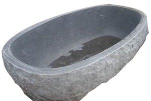 Oval Bathtub(natural Surface), Blue Limestone