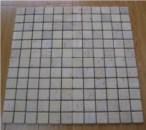 Red Travertine Mosaic Tiles