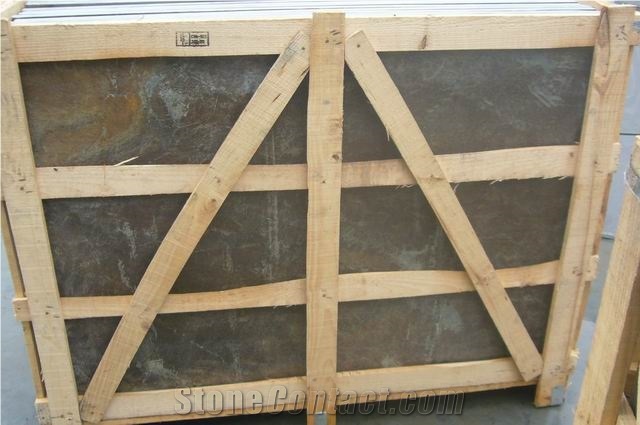Slate Slabs, China Black Slate