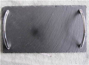 Slate Tea Plate,Slate Dish,Black Slate