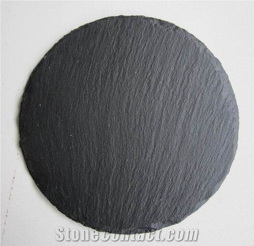 Slate Tea Plate,Slate Dish,Black Slate