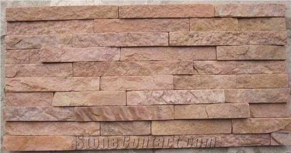 Stone Veneer,Pink Sandstone Cultured Stone