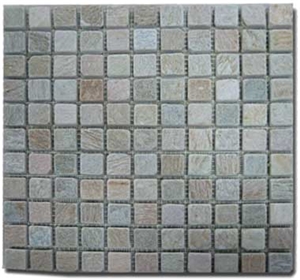 Tumbled Slate Mosaic, Strip Mosaic