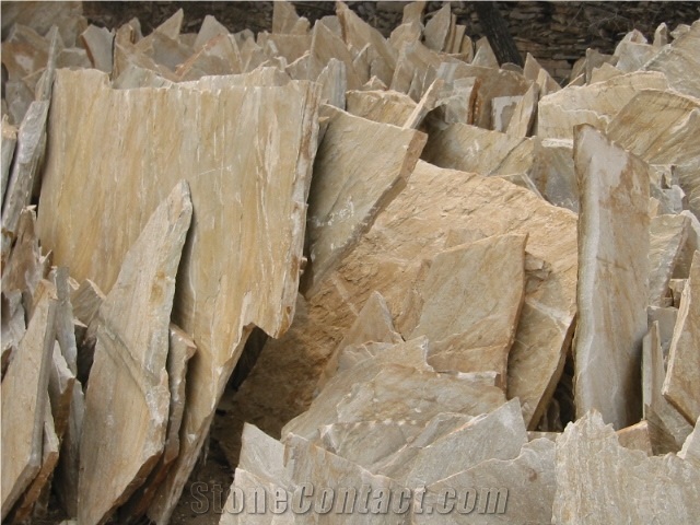 Yellow Quartzite Stone Tiles/Stone Flooring/Stone Floor Tiles, China Yellow Quartzite