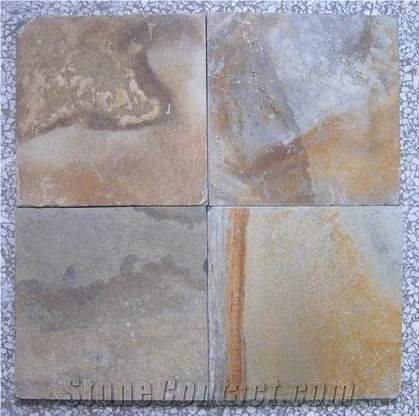 Yellow Rusty Slate Tiles