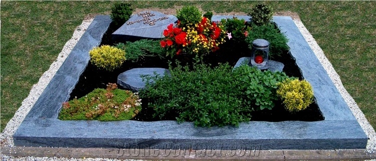 Grave Borders, Blue Granite Graveyard Products