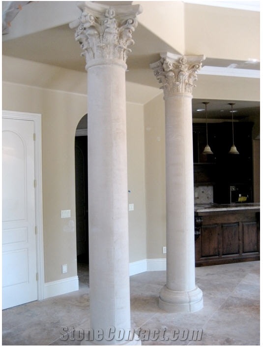 Architectural Ppre Cast Stone Collumns