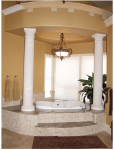 Beige Travertine Bath Design