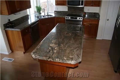 Crema Bordeaux Island Top, Crema Bordeaux Granite Island Top