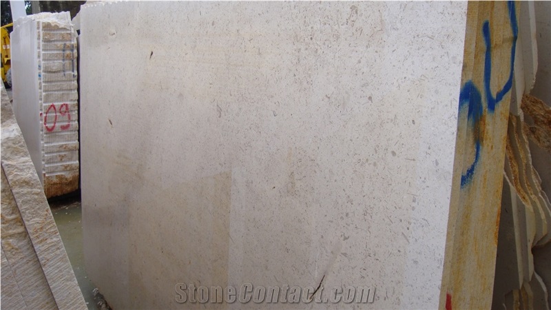 Caliza Creme Fatima Slabs, Creme Fatima Limestone Slabs