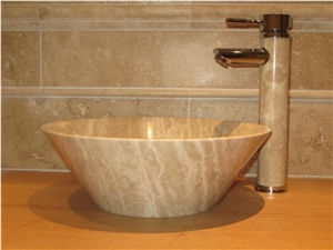 Traventine Basins, Denizli Beige Travertine Basins