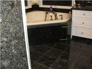 Verde Butterfly Bath Design, Verde Butterfly Green Granite Bath Design