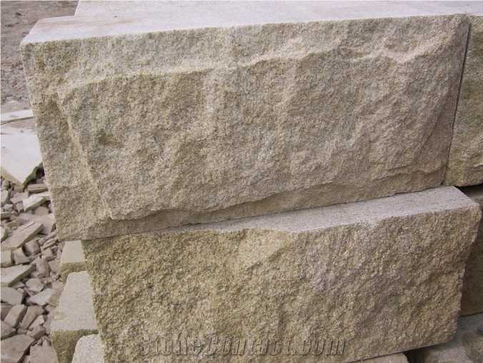 Beige Sandstone Blocks