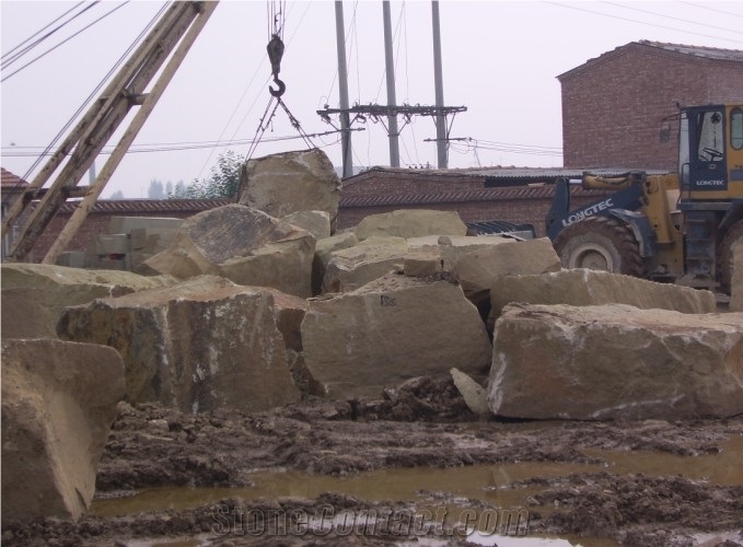 Beige Sandstone Blocks