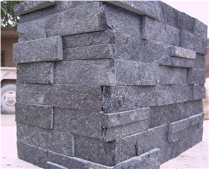 Black Quartzite Corner Stone， Black Slate Corner