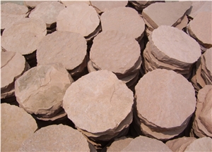 Pink Sandstone Steps,stepping Stones