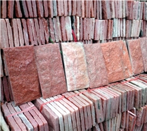 Split Red Quartzite Tiles
