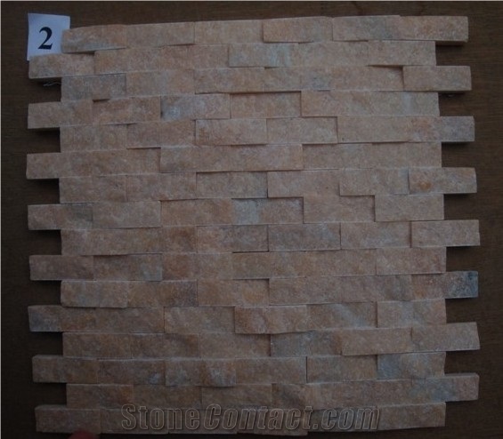 Split Stone Mosaic, Pink Marble Mosaic