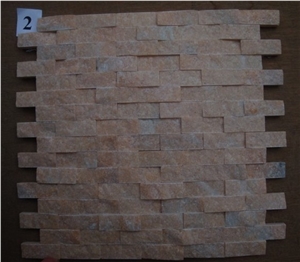 Split Stone Mosaic, Pink Marble Mosaic