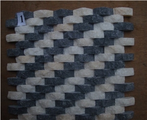 Split Stone Mosaic, Pink Marble Mosaic