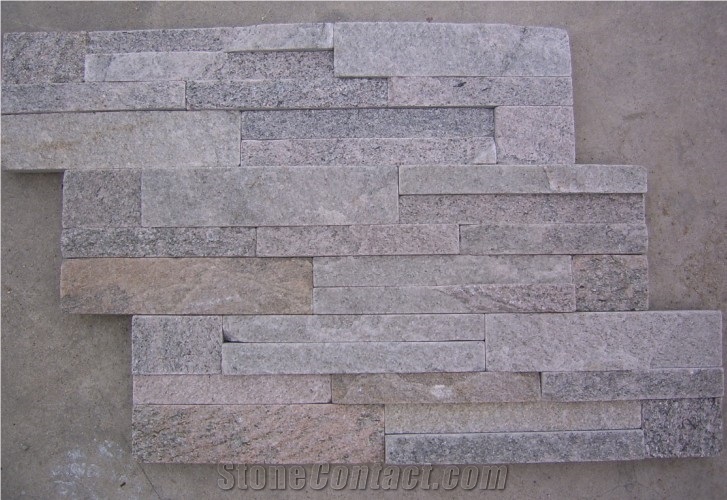 Stack Panel, Pink Quartz Tiles