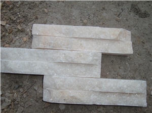 Wall Panel Stone, White Quartzite Cultured Stone