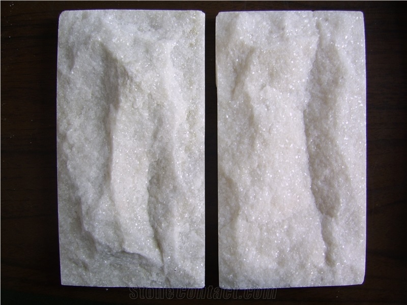 White Quartzite Mushroom Stone