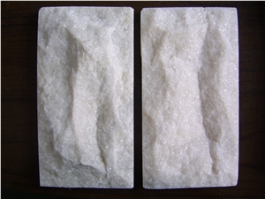 White Quartzite Mushroom Stone