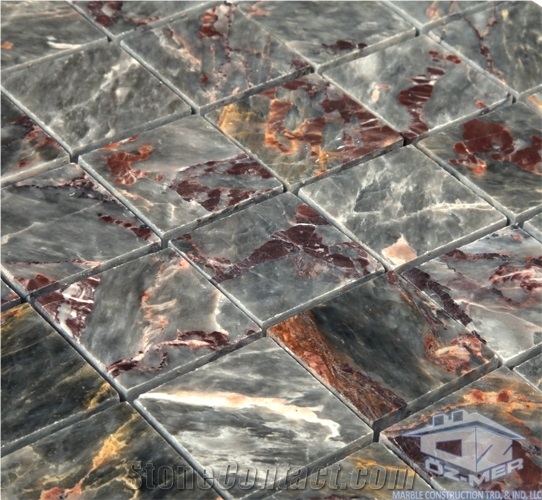 Valencia Grey Mosaic, Supreme Lilac Marble Mosaic