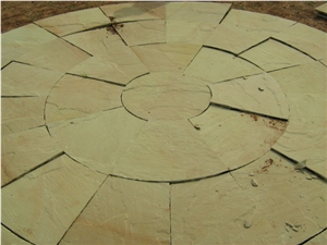 Raj Green Sandstone Paving