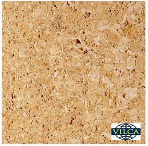 Amarillo Fosil Limestone Tiles, Spain Yellow Limestone