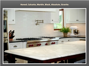Calacatta Marble and Absolute Black Kitchen Design, Calacatta White Marble Kitchen Design Calacatta Marble and Absolute Black Kitchen Design, Calacatta White Marble Kitchen Design