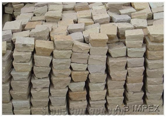 Raj Green Sandstone Cobbles