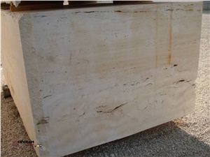 Blocks Bianco Travertine, Travertino Blanco Travertine Block