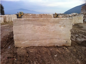 Blocks Bianco Travertine, Travertino Blanco Travertine Block