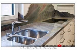 Azul Imperiale Countertop, Azul Imperiale Blue Quartzite Countertop