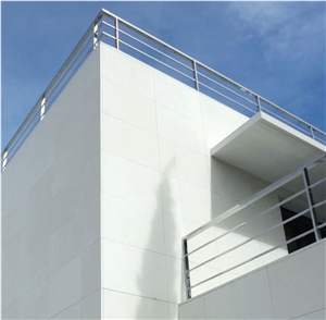 Caliza Alba Wall Facade, Caliza Alba Beige Limestone Facade