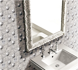 Bathroom Porcelain Titanium Mosaic Tile