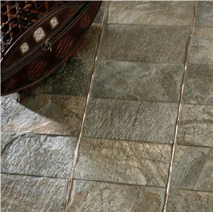 Deoli Green Quartzite with Bronze Liners Deoli Green Quartzite with Bronze Liners