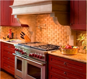 Glass Tile, Mosaic Backsplash, Traditional Kitchen Design