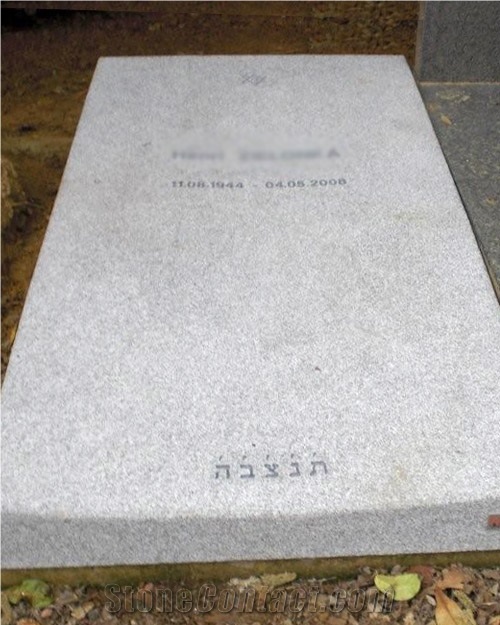 Granites Lucas - Custom Jewish Style Monument, Kuru Grey Granite Jewish Tombstone