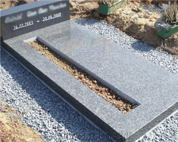 Granites Lucas - Custom Jewish Style Monument, Kuru Grey Granite Jewish Tombstone