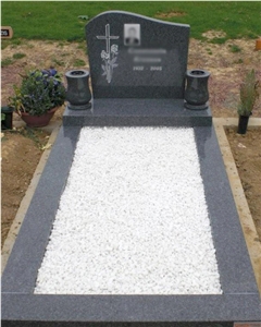 Nero Impala Granite Custom Monument, Nero Impala Black Granite Custom Monument