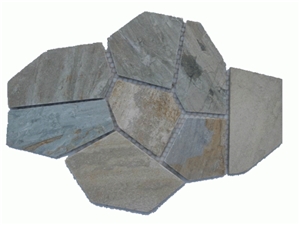China Yellow Slate Flagstone Walkway Pavers & Patio Pavers for Exterior Stone,Landscaping Stone