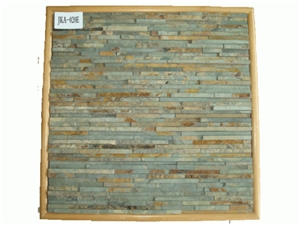 Green Slate Cultured Stone Wall Cladding,Stacked Stone Veneer