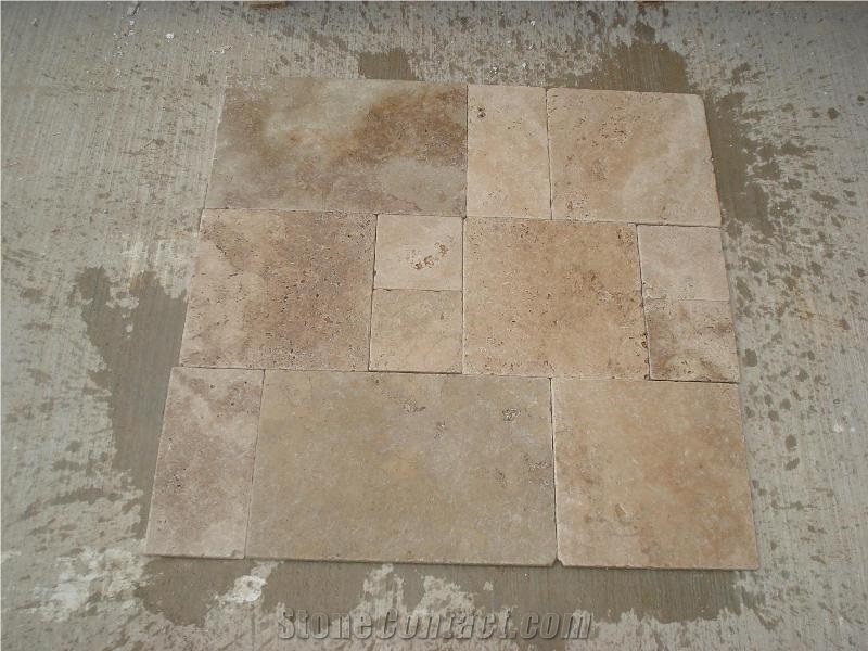 Mix Travertine Versailles Pattern